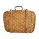 Vintage rattan suitcase