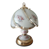 Vintage brass touch lamp from the 1980s.