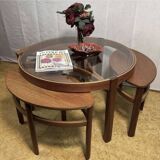 Mid century retro vintage teak trinity coffee table by nathan 1960  Ad
