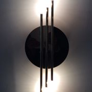 Série de 3 appliques en laiton des années 70