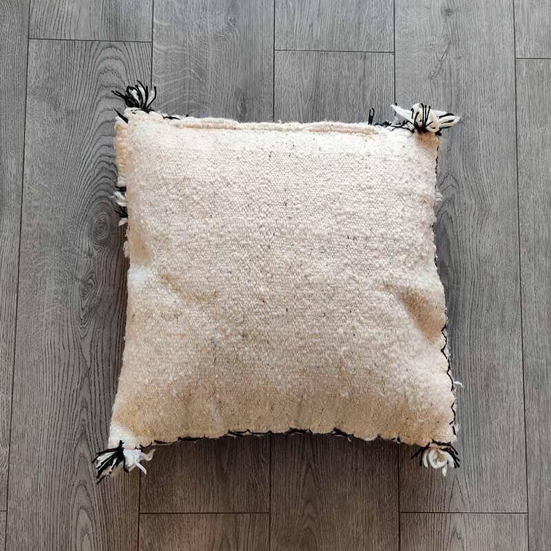 Coussin berbère marocain beni ouarain fait main 50 x 50 cm