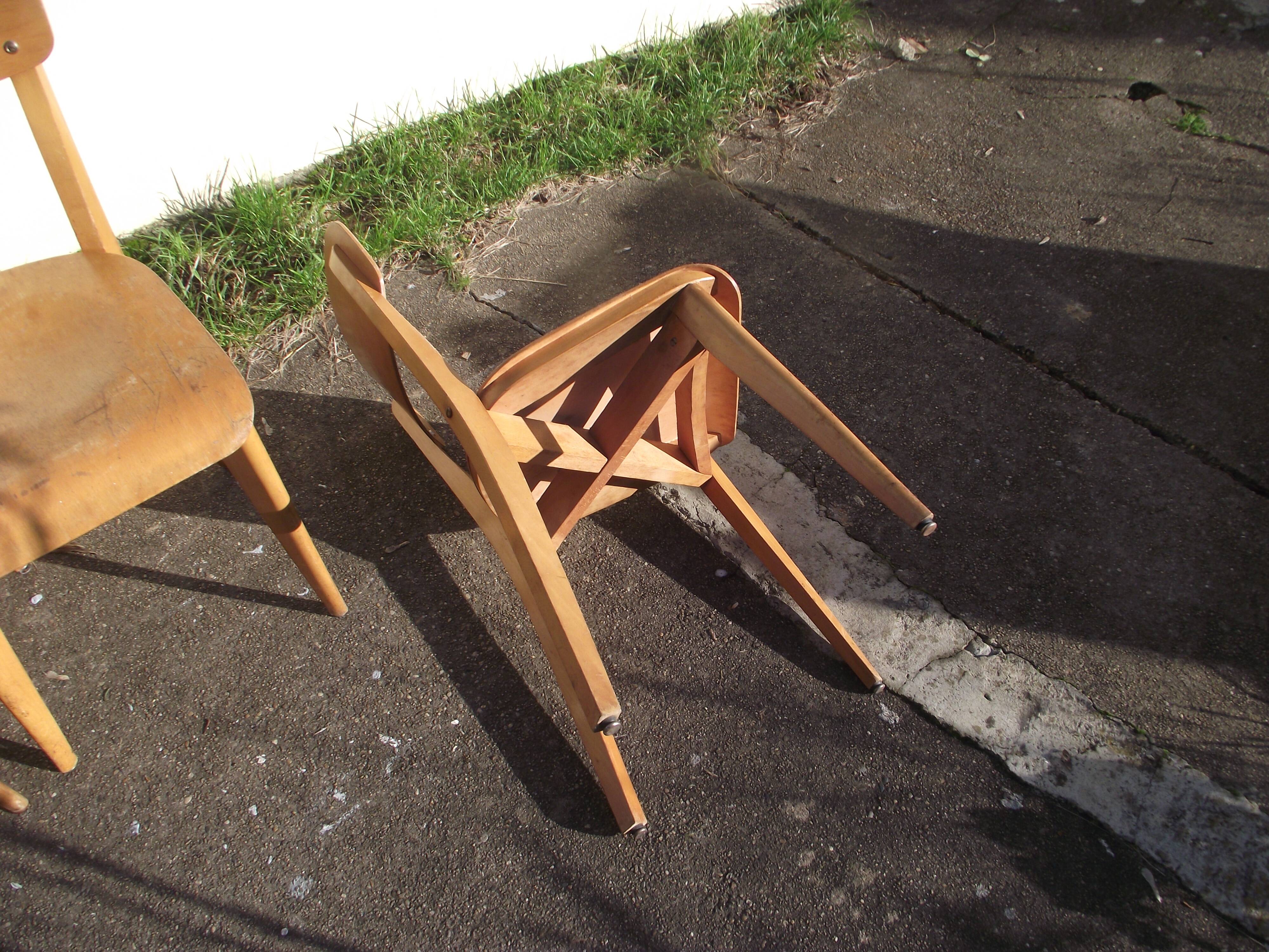 4 50s/60s bistro chairs