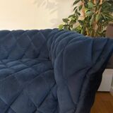 Flandrin velour 3-seater sofa