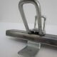 Vintage school wall rack in patinated steel