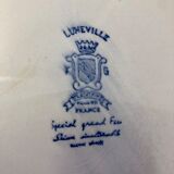 Set of 13 flat plates Lunéville KG