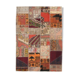 5x8 Red Classic Tapis Teppich Patchwork Rug,242x168Cm