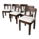 Set of 6 brutalist chairs from the 1940s