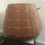 Large vintage wicker basket