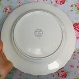 Sarreguemines Grand Dish in Porcelain Dishes Old Couple Fragonard