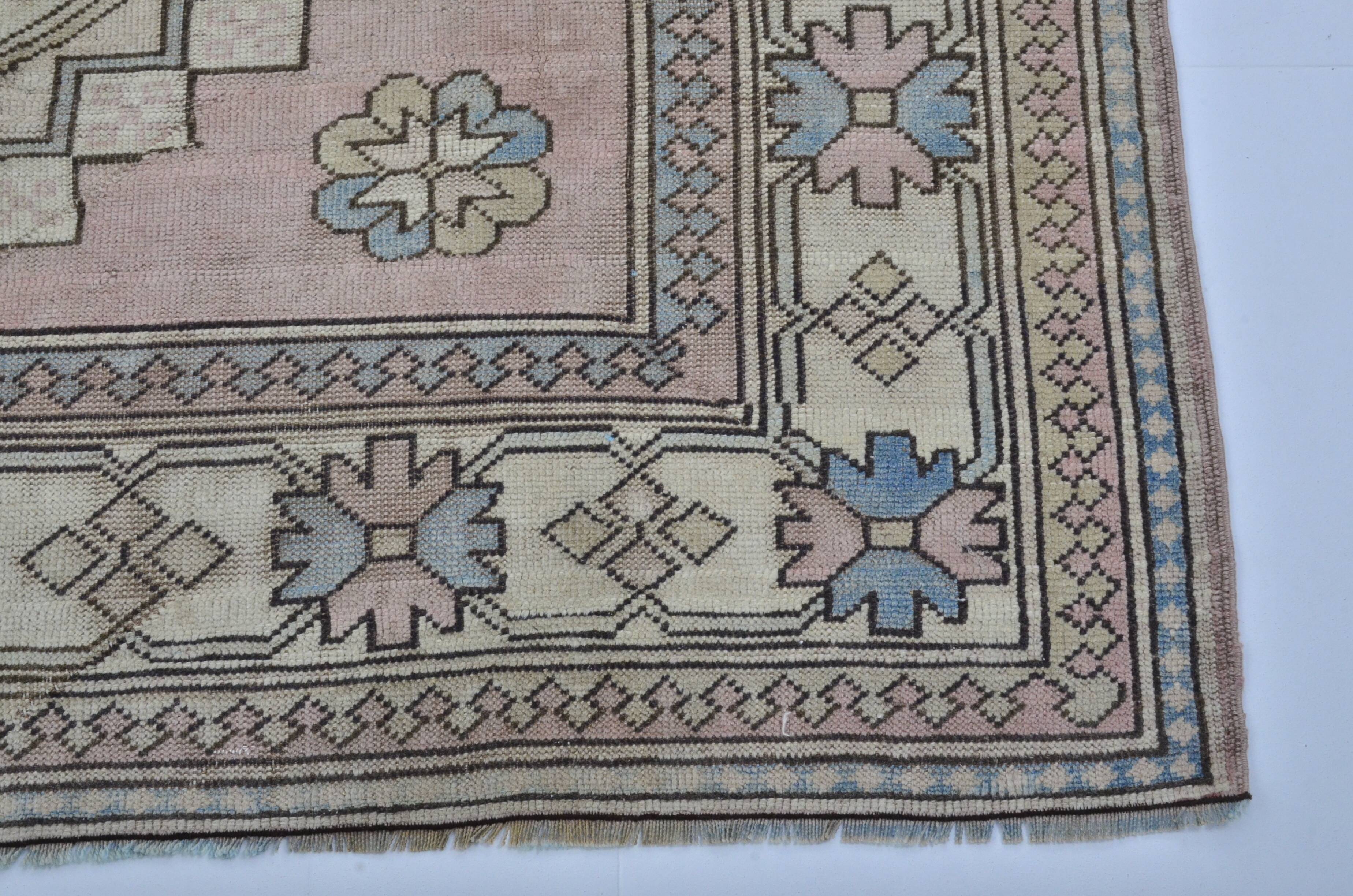 Oushak floral rug sku 3543