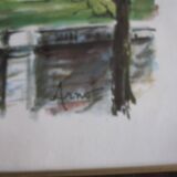 Aquarelle « Paris. Le Sacré-Coeur »  par Arno, 1960