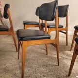 Set of 6 vintage Stella chairs, Scandinavian style