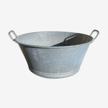 Bassine en zinc vintage