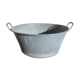Bassine en zinc vintage