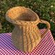Large vintage wicker jug