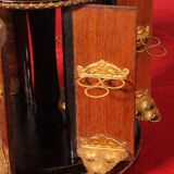 Napoleon III Cigar Humidor in Blackened Wood and Brass