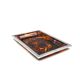 Brass and tortoiseshell lucite tray, Italy 1970s
