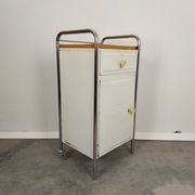 Metal Cabinet, 1970s back wheels