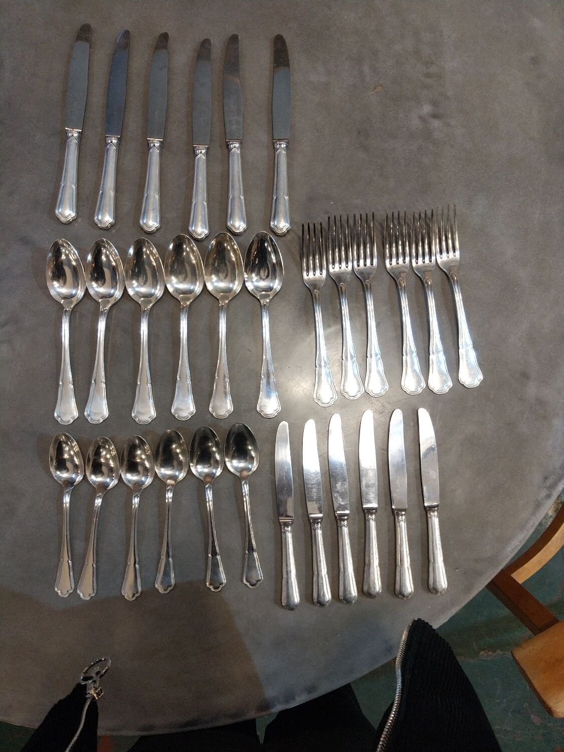 Ercuis silver-plated cutlery set