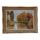 Superb oil on canvas dated 1955