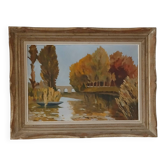 Superbe huile sur toile datée de 1955
