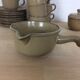Tea or coffee service in sandstone, 8 people