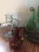Série de 3 carafes vintage en verre
