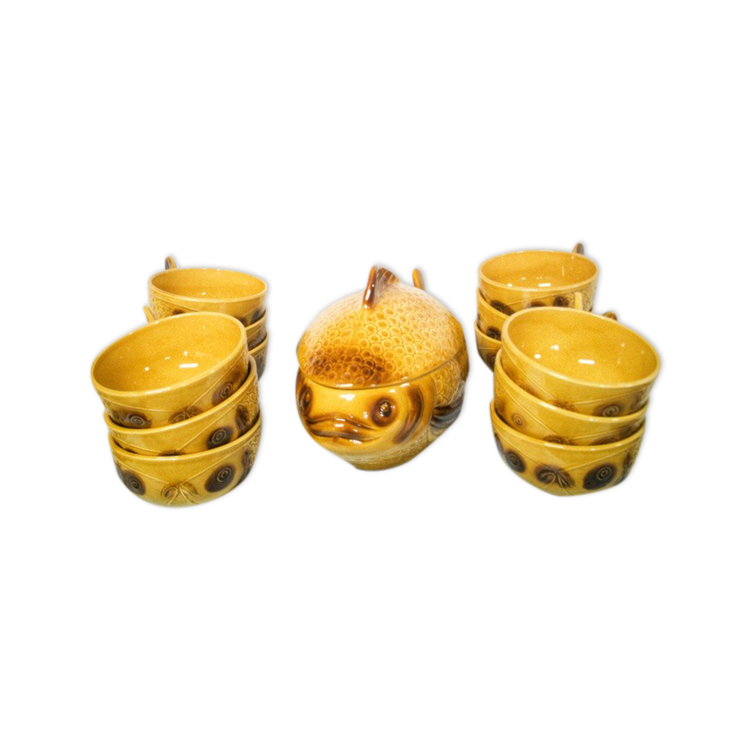 Fish soup service by Kil Keramik - 70s