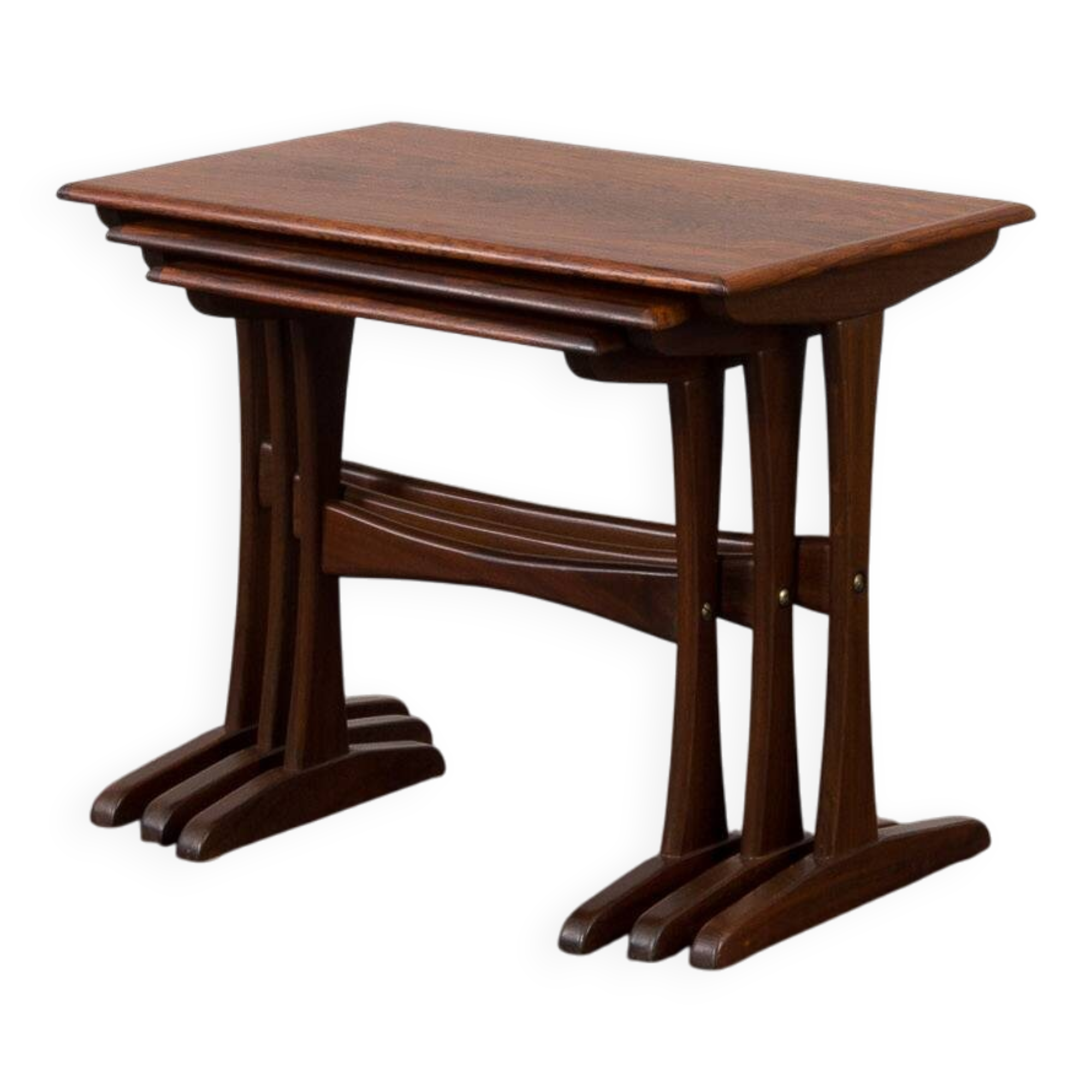 Kai Kristiansen rosewood nesting tables for Vildbjerg Möbelfabrik, Denmark