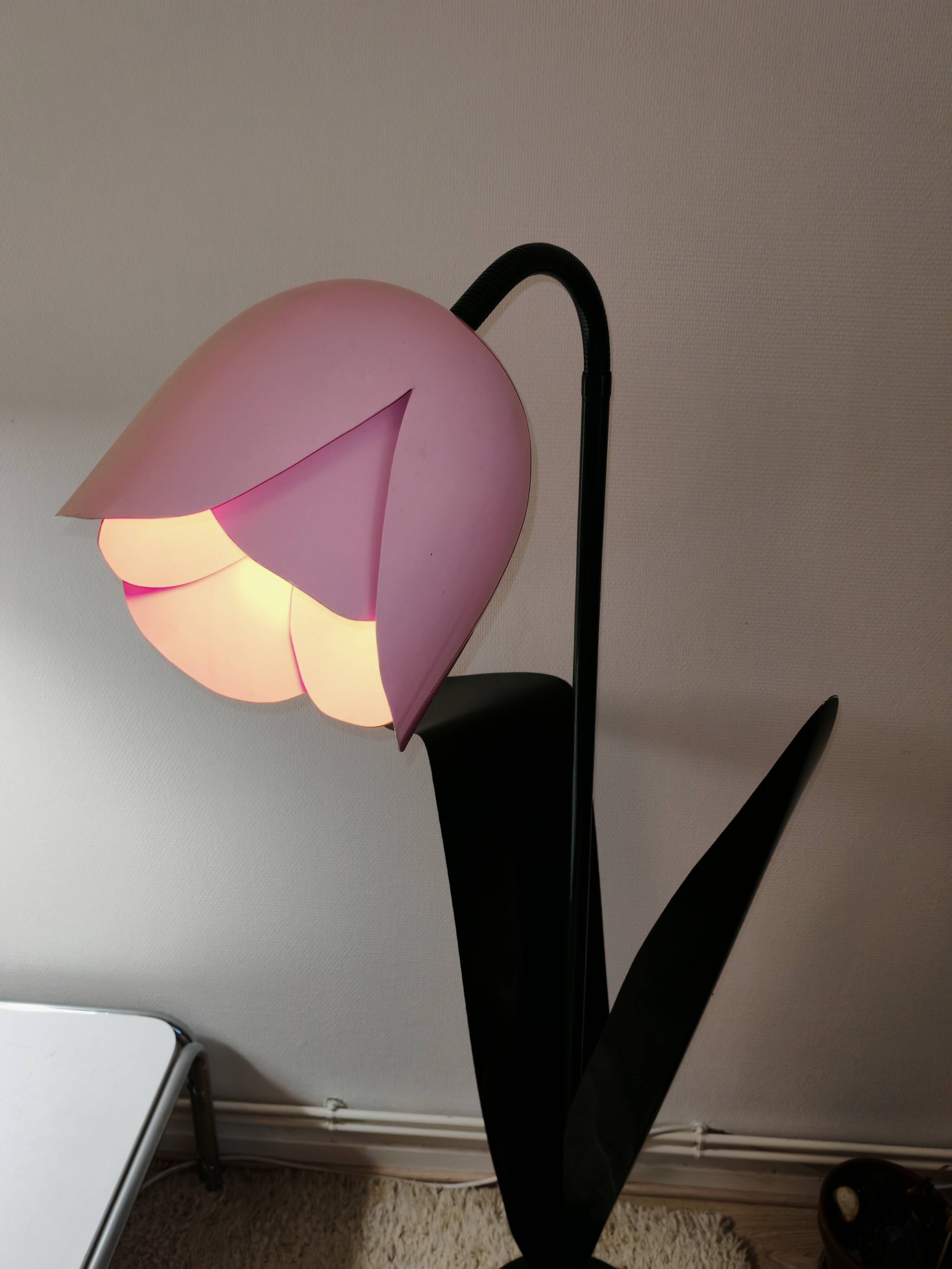 Lampadaire tulipe Peter Bliss, 1980, Angleterre