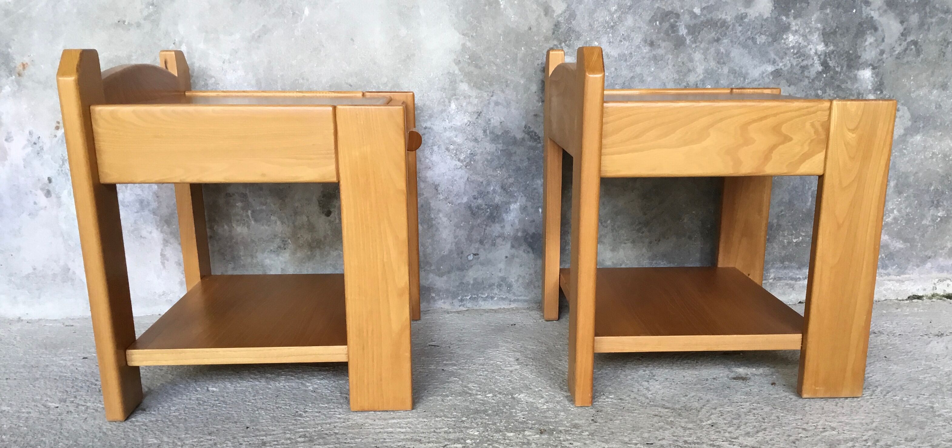 Bedside NF Prestige solid elm furniture - 1970