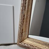 Gilded wooden mirror to hang or install