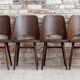 Set of 8 Mid Century Modern Dining Chairs by Radomir Hofman for TON, Model 514