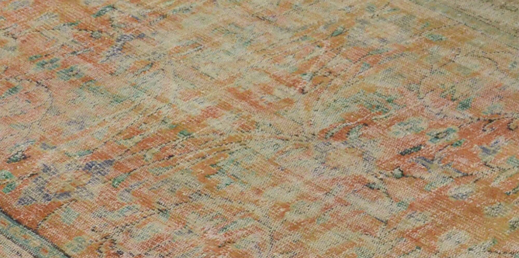 Turkish Anatolian Handmade Vintage Rug 285 cm x 184 cm