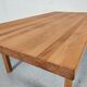 Scandinavian coffee table Mickaël Laursen in solid oak, Denmark 1960s