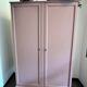 Armoire pieds compas rose mercerie