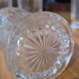 6 cut glasses made of thick glass