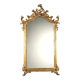 Antique gilded mirror in carved wood, Italy, 20th century