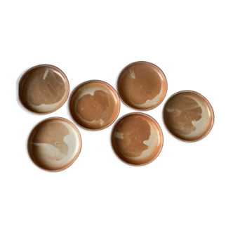 6 stoneware plates