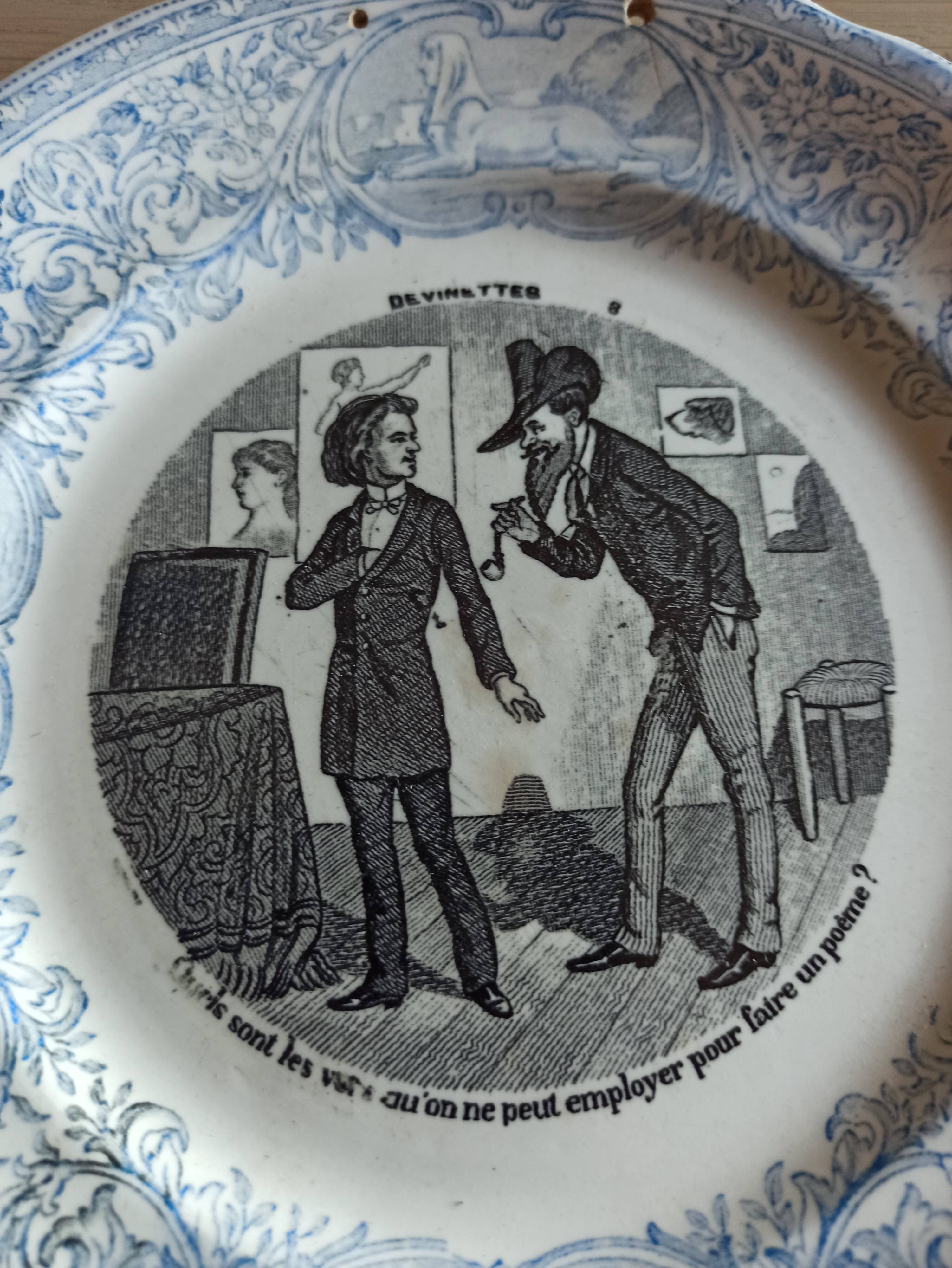 Old plate riddles