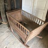 Old cradle of holland 1800s oak