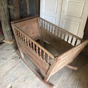 Old cradle of holland 1800s oak