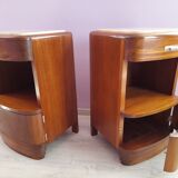 Pair of art deco bedside tables
