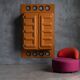 Edition Somop Wardrobe in Orange Molded Plastic, France, 1970s
