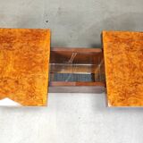 Hollywood regency hidden bar coffee table, 1970s