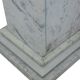 Pair of Art Deco style columns, in white marble, 20th century