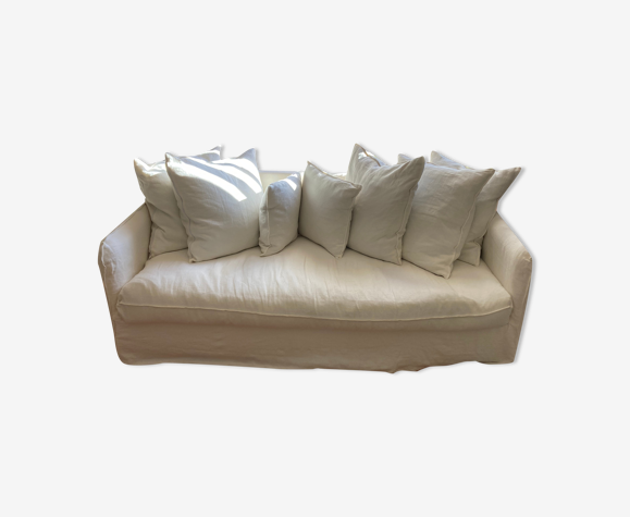 White Linen Sofa Home Spirit