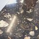 Vintage rectangular coffee table in black marble and smoked glass from the 1970s.