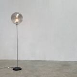 XL glass shade floor lamp