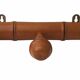 Bamboo-style wall-mounted coat rack